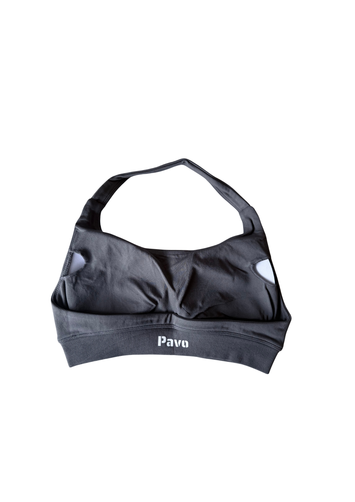 Charcoal activewear bra