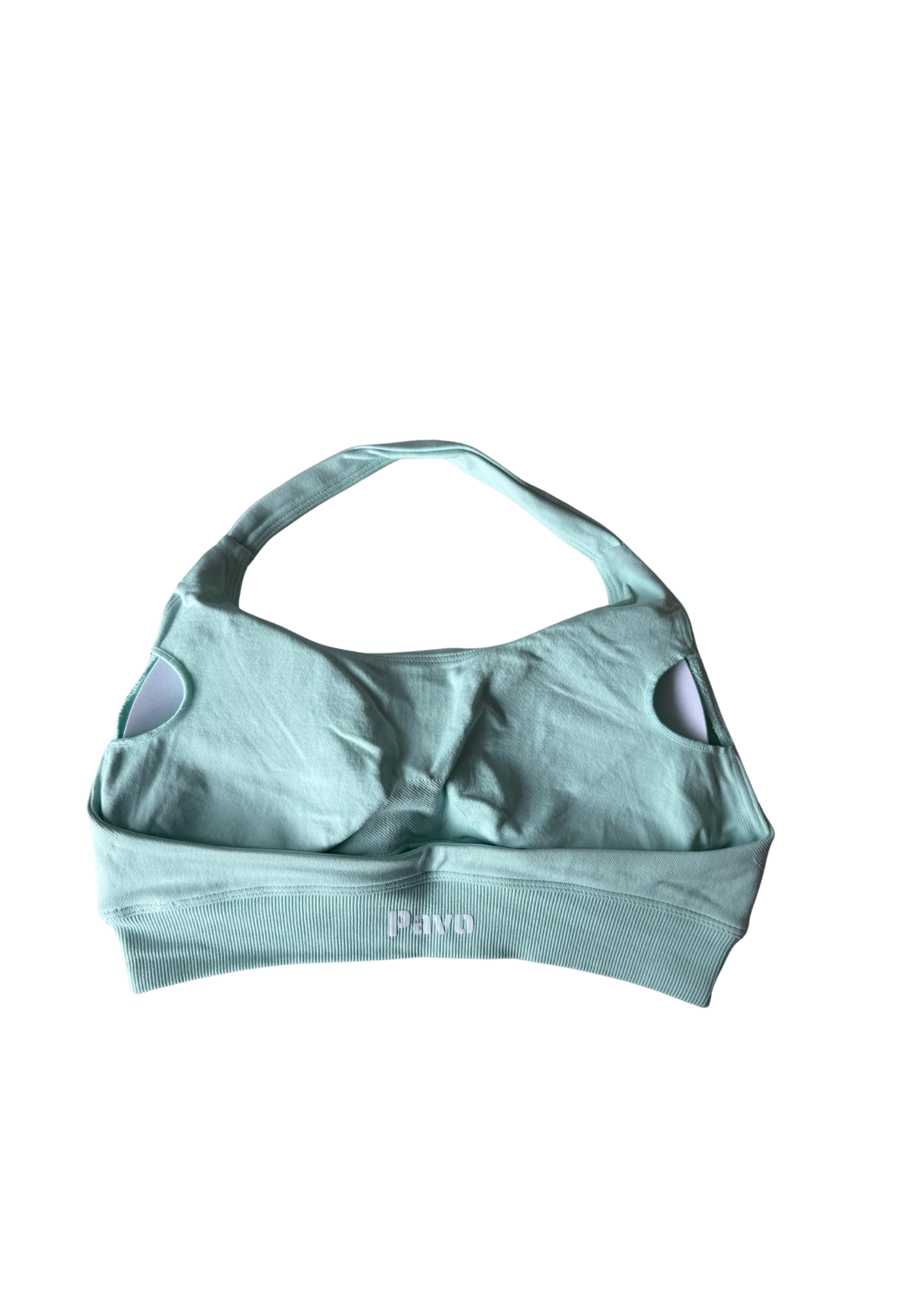 Palm blue activewear bra