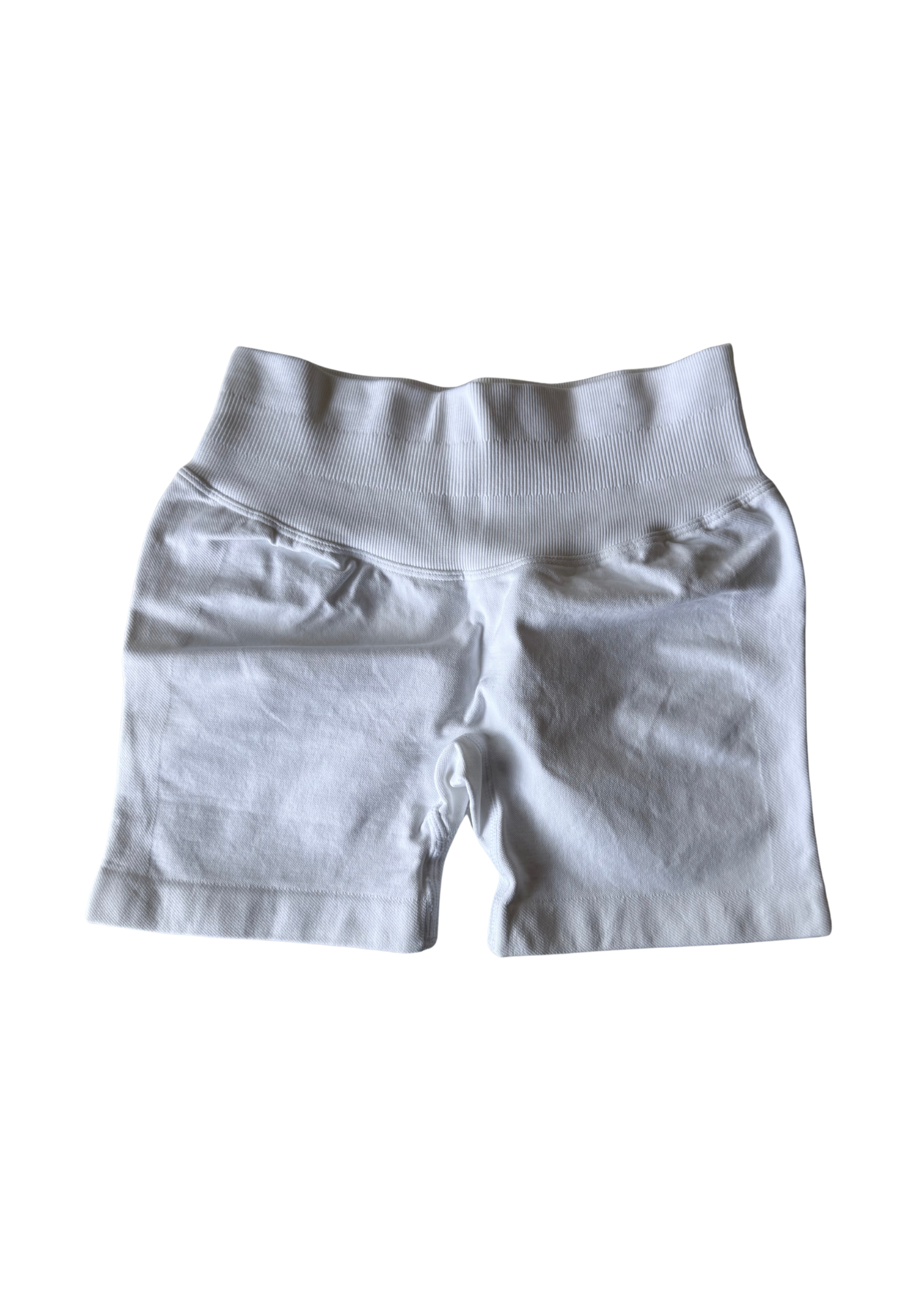 White activewear shorts