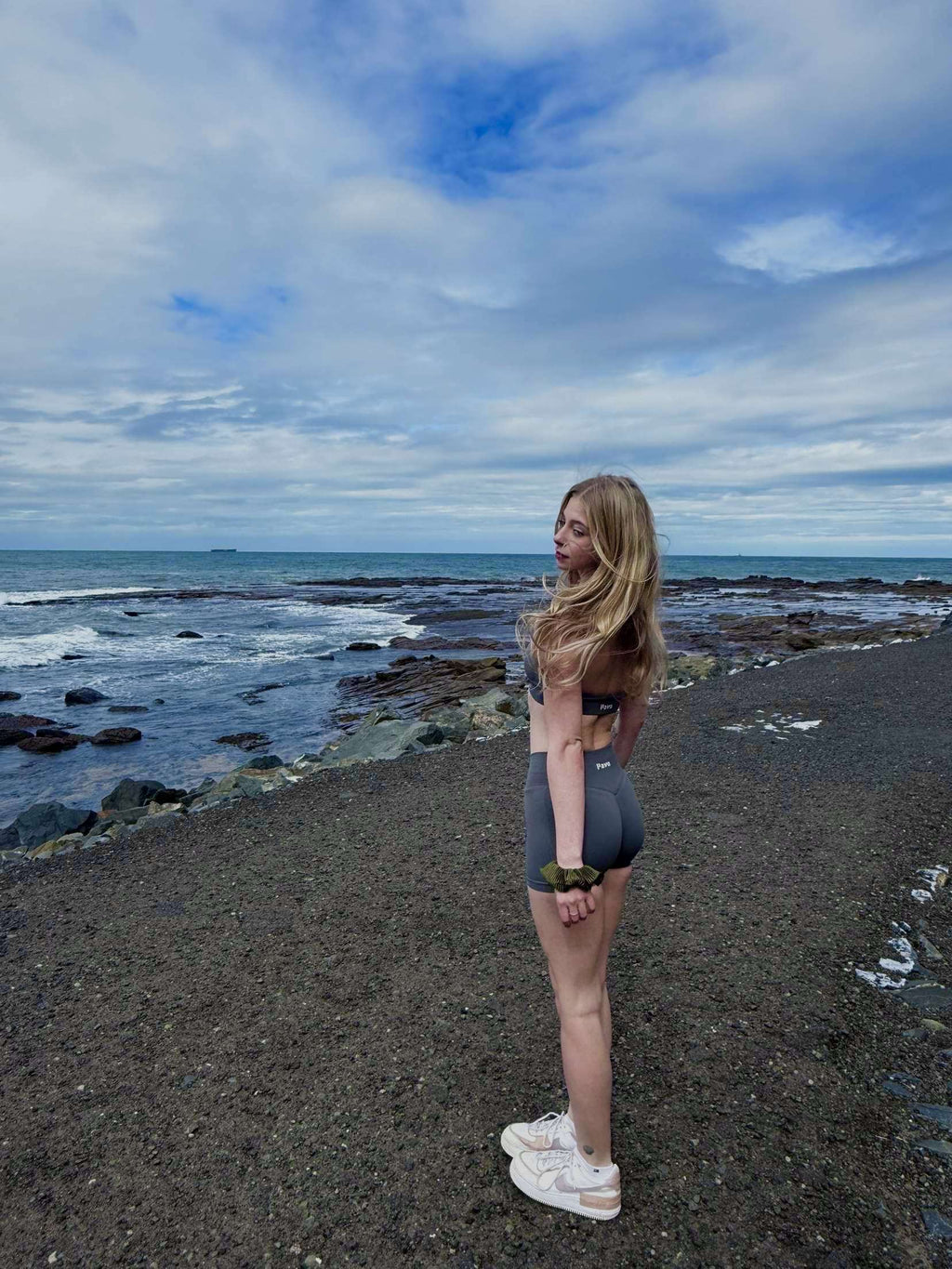 Charcoal activewear shorts