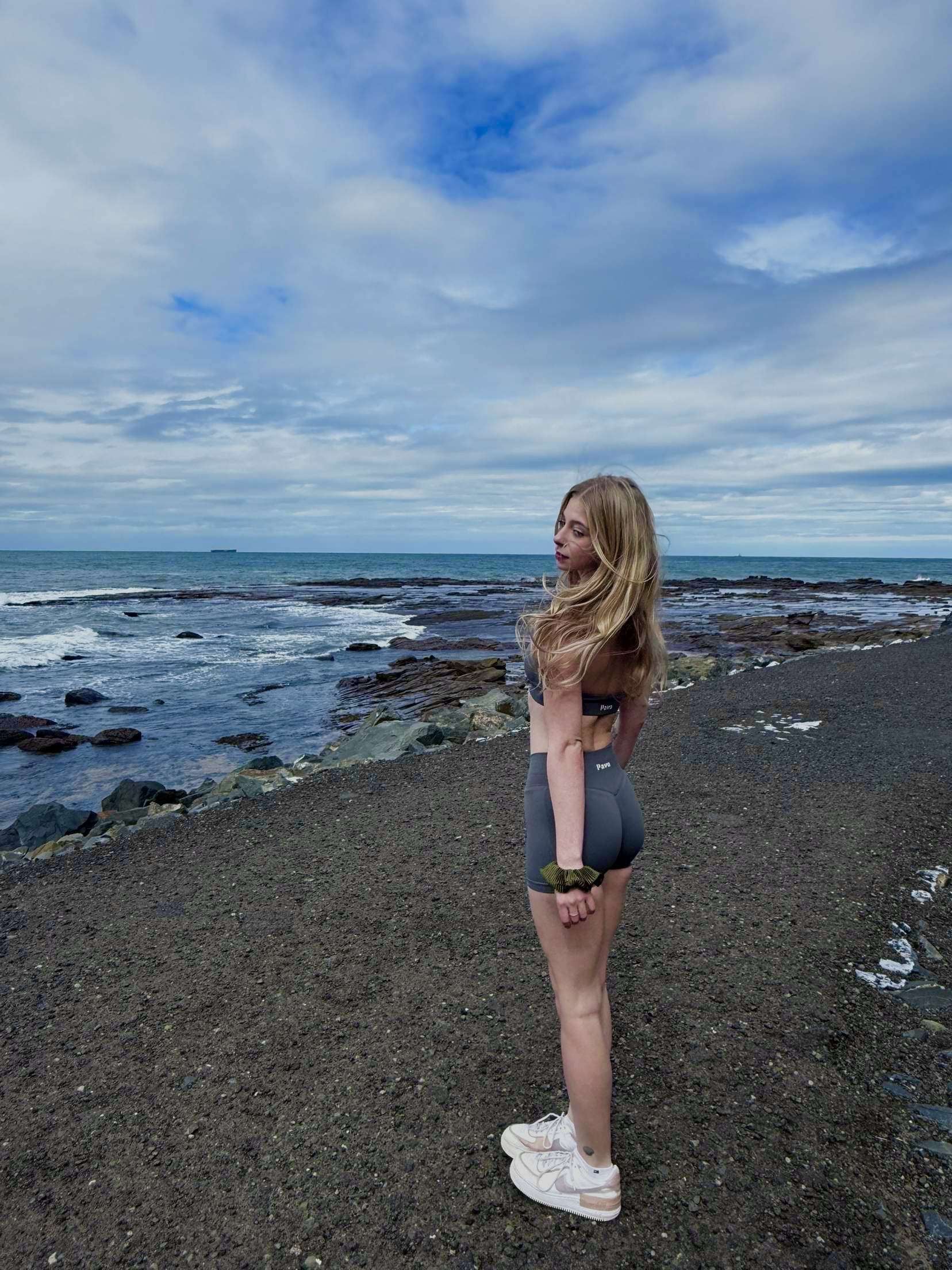 Charcoal activewear shorts