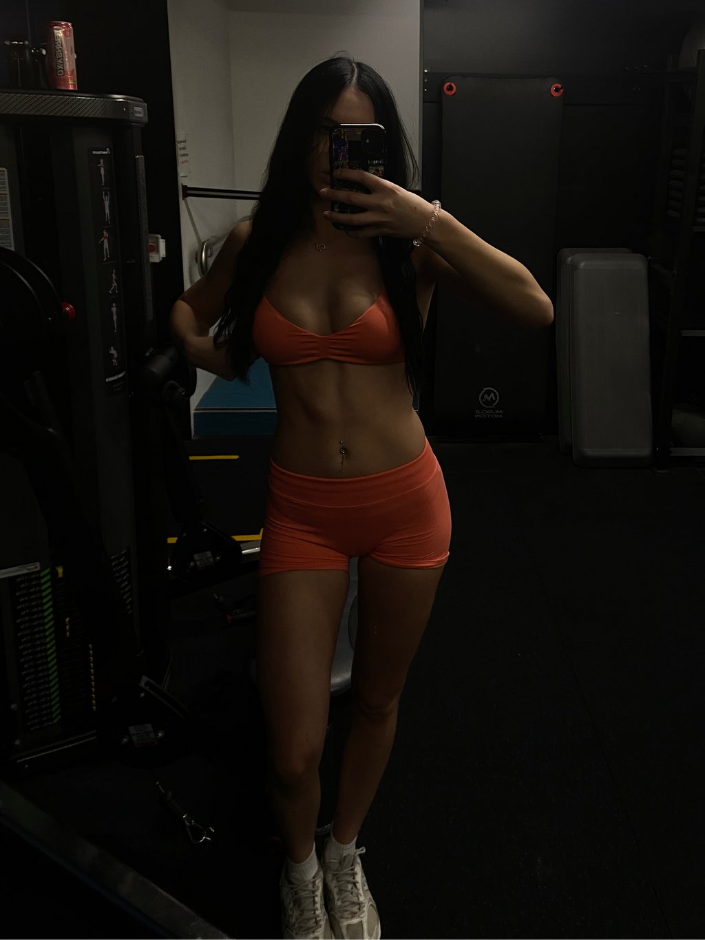 Coral Pink Seamless Scrunch Shorts