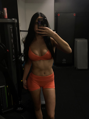 Coral Pink Scrunch Halter Crop