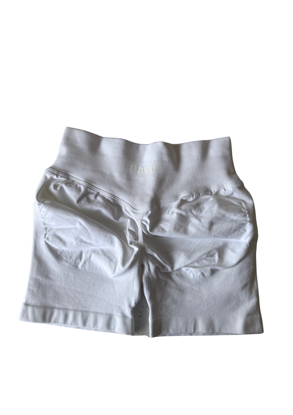 White activewear shorts