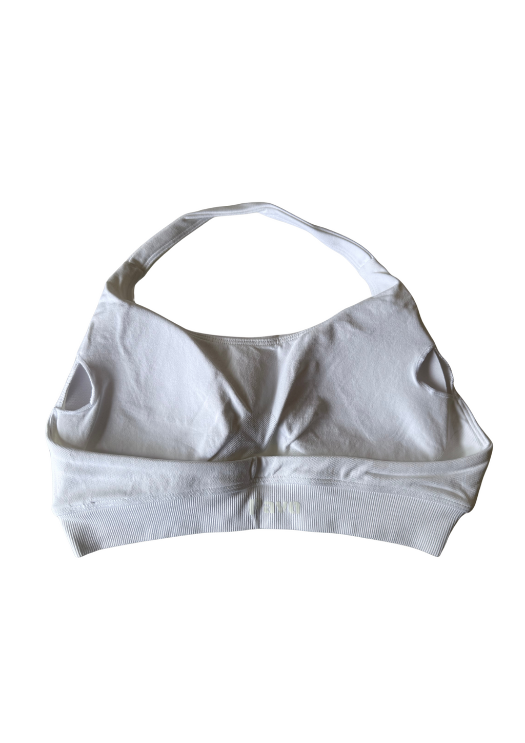 White activewear bra